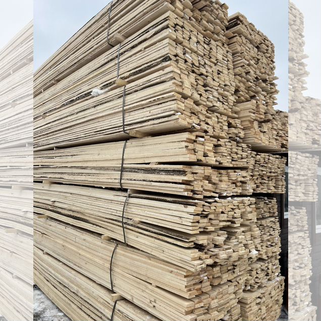 Доска обрезная 25×100×6000 мм, сосна, 2 сорт, Сосна, обрезная