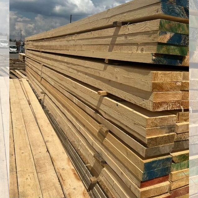 Доска обрезная 50×150×6000, 1 и 2 сорт, ракурс 2