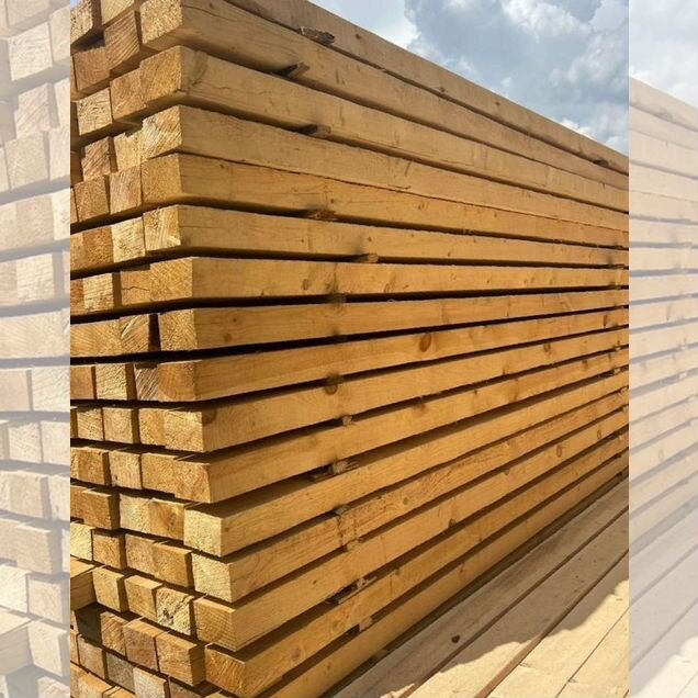 Доска обрезная 50×150×6000, 1 и 2 сорт, ракурс 3